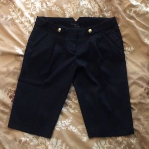ARDEN B shorts Bermuda navy sz 2 buttons zipper